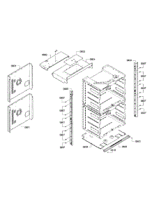 Frame parts for Bosch Wall Oven HBLP651UC/01 from AppliancePartsPros.com