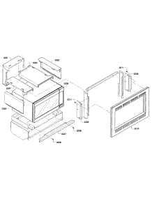 Frame Assembly parts for Bosch Wall Oven HBL5720UC/06 from AppliancePartsPros.com