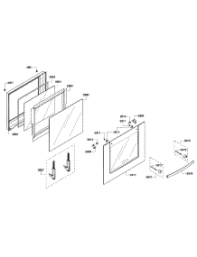 Door parts for Bosch Wall Oven HBL5720UC/06 from AppliancePartsPros.com