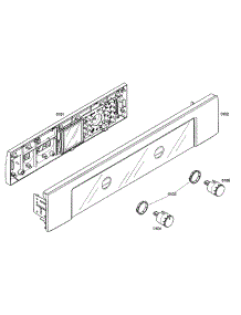 Fr Panel Assembly parts for Bosch Wall Oven HBL5720UC/02 from AppliancePartsPros.com