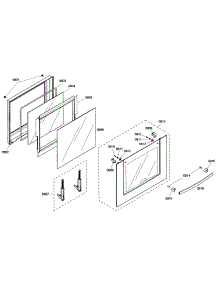 Oven Door parts for Bosch Wall Oven HBL5720UC/02 from AppliancePartsPros.com