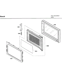 Door Asy parts for Bosch Wall Oven HBL5720UC/01 from AppliancePartsPros.com
