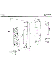 Control Panel parts for Bosch Wall Oven HBL5720UC/01 from AppliancePartsPros.com