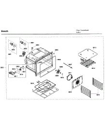 Oven Cavity parts for Bosch Wall Oven HBL5720UC/01 from AppliancePartsPros.com