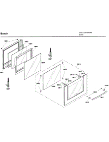 Door Asy parts for Bosch Wall Oven HBL5720UC/01 from AppliancePartsPros.com