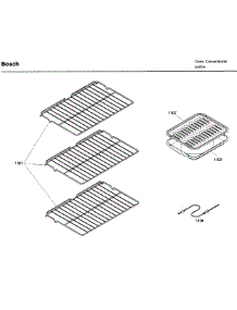 Rack parts for Bosch Wall Oven HBL5720UC/01 from AppliancePartsPros.com
