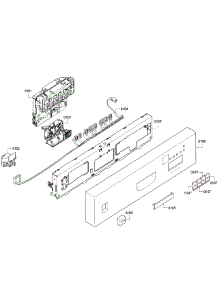 Control Panel parts for Bosch Dishwasher SHU43C02UC/47 from AppliancePartsPros.com