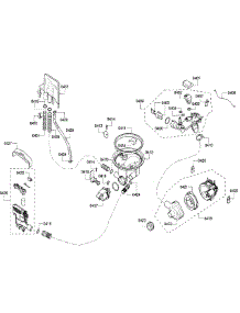 Pump parts for Bosch Dishwasher SHU43C02UC/47 from AppliancePartsPros.com