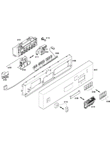 Control Panel parts for Bosch Dishwasher SHU43C02UC/12 from AppliancePartsPros.com