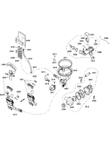 Pump parts for Bosch Dishwasher SHU43C02UC/12 from AppliancePartsPros.com