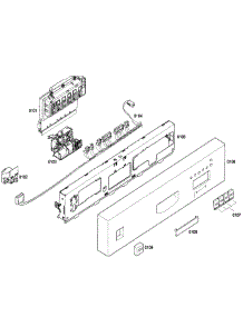 Control Panel parts for Bosch Dishwasher SHU43C02UC/43 from AppliancePartsPros.com