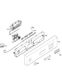 Control Panel parts for Bosch Dishwasher SHU43C02UC/46 from AppliancePartsPros.com