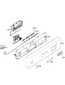 Control Panel parts for Bosch Dishwasher SHU43C02UC/22 from AppliancePartsPros.com