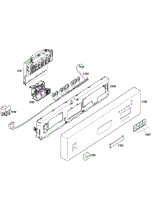 Control Panel parts for Bosch Dishwasher SHU43C02UC/40 from AppliancePartsPros.com
