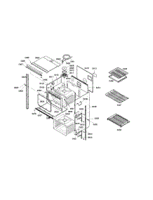 Frame parts for Bosch Wall Oven HBL752AUC/02 from AppliancePartsPros.com