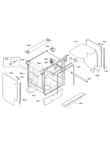 Frame parts for Bosch Dishwasher SGE63E06UC/93 from AppliancePartsPros.com
