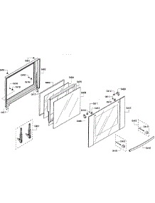 Door Upper parts for Bosch Wall Oven HBL5660UC/08 from AppliancePartsPros.com