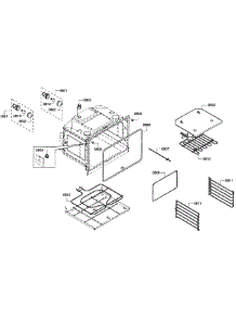 Oven Lower parts for Bosch Wall Oven HBL5660UC/08 from AppliancePartsPros.com