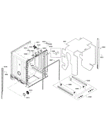 Frame parts for Bosch Dishwasher SHE3ARF2UC/07 from AppliancePartsPros.com