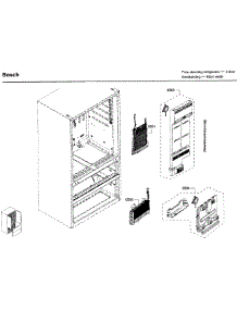 Evap parts for Bosch Refrigerator B21CL80SNS/01 from AppliancePartsPros.com