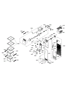 Freezer Assembly parts for Bosch Refrigerator B20CS50SNS/01 from AppliancePartsPros.com