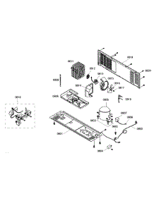 Compressor parts for Bosch Refrigerator B20CS50SNS/01 from AppliancePartsPros.com