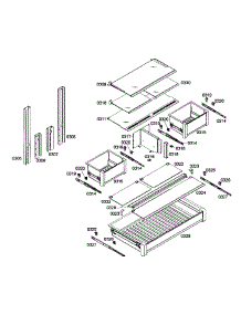 Drawers 1 parts for Bosch Refrigerator B36IT70NNP/08 from AppliancePartsPros.com