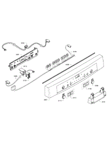 Control Panel parts for Bosch Dishwasher SHE3ARF6UC/14 from AppliancePartsPros.com