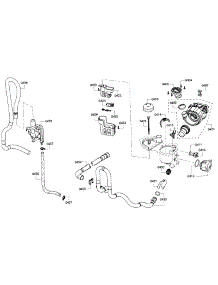 Pump parts for Bosch Dishwasher SHE3ARF5UC/07 from AppliancePartsPros.com