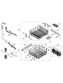 Rack parts for Bosch Dishwasher SHE3ARF5UC/07 from AppliancePartsPros.com