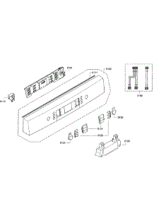 Control Panel parts for Bosch Dishwasher SGE63E15UC/50 from AppliancePartsPros.com