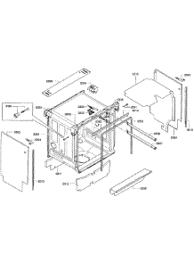 Cabinet parts for Bosch Dishwasher SGE63E15UC/50 from AppliancePartsPros.com