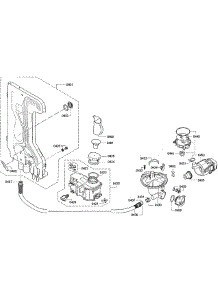 Pump Assembly parts for Bosch Dishwasher SGE63E15UC/50 from AppliancePartsPros.com