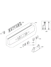 Control Panel parts for Bosch Dishwasher SGE63E15UC/44 from AppliancePartsPros.com