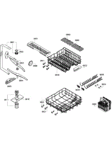 Baskets parts for Bosch Dishwasher SGE63E15UC/44 from AppliancePartsPros.com