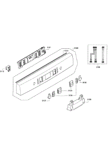 Control Panel parts for Bosch Dishwasher SGE63E15UC/51 from AppliancePartsPros.com