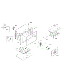 Cavity-Upper parts for Bosch Wall Oven HBL5651UC/01 from AppliancePartsPros.com