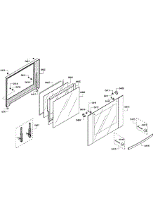 Upper Door parts for Bosch Wall Oven HBL5620UC/08 from AppliancePartsPros.com