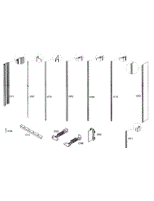 Molding parts for Bosch Refrigerator B36IT70NNP/08 from AppliancePartsPros.com