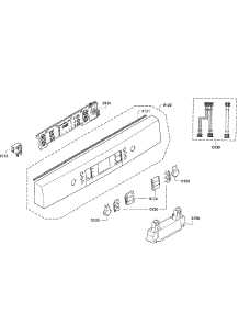 Control Panel parts for Bosch Dishwasher SGE63E15UC/55 from AppliancePartsPros.com