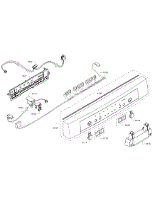 Control Panel parts for Bosch Dishwasher SHE3AR55UC/21 from AppliancePartsPros.com