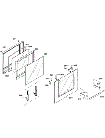 Oven Door parts for Bosch Wall Oven HBL5760UC/04 from AppliancePartsPros.com