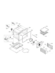 Cavity Assembly parts for Bosch Wall Oven HBN5450UC/08 from AppliancePartsPros.com