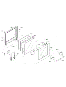 Door Assembly parts for Bosch Wall Oven HBN5450UC/08 from AppliancePartsPros.com
