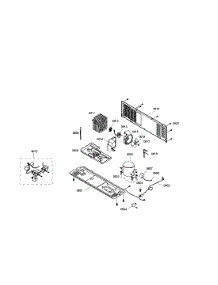 Compressor  /  Condenser parts for Bosch Refrigerator B20CS51SNW/02 from AppliancePartsPros.com