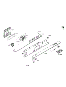 Facia Panel  /  Control Unit parts for Bosch Dishwasher SHX33R55UC/64 from AppliancePartsPros.com