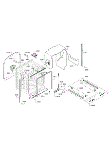 Tub parts for Bosch Dishwasher SHX33R55UC/64 from AppliancePartsPros.com