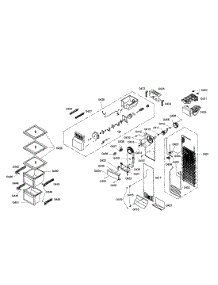 Evaporator  /  Icemaker parts for Bosch Refrigerator B20CS81SNS/02 from AppliancePartsPros.com