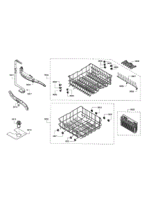 Racks  /  Spray Arm parts for Bosch Dishwasher SHX33R55UC/64 from AppliancePartsPros.com