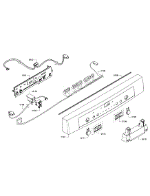 Control Panel parts for Bosch Dishwasher SHE3ARF2UC/08 from AppliancePartsPros.com